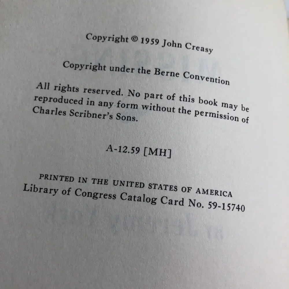 Jeremy York MISSING 1st Edition 1959 Hardcover Dust Jacket